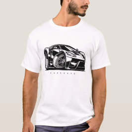 Camiseta Entusiasta de coches de arte de la segunda generac