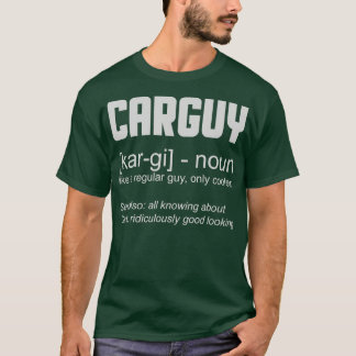 Camiseta Entusiasta de coches divertidos de definición de t
