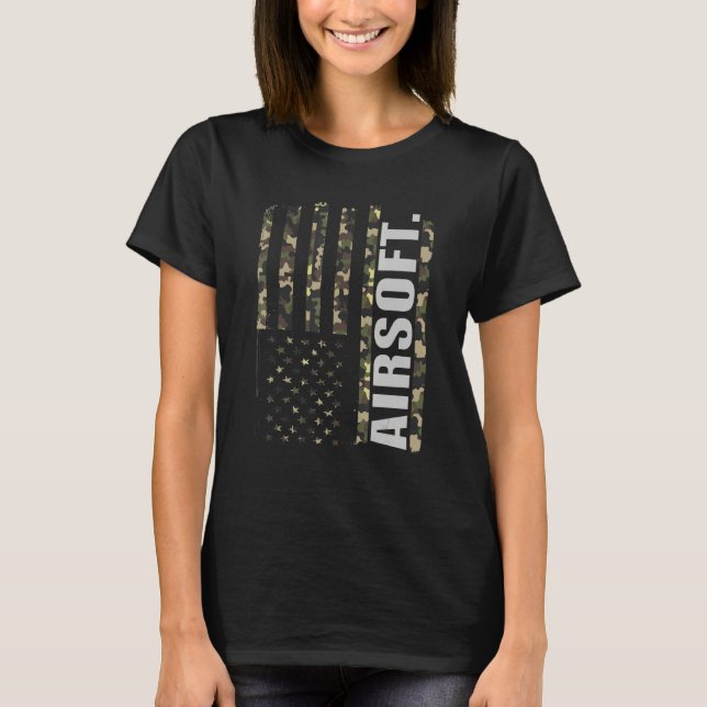 Camiseta Entusiasta de deportes de tiroteo Airsoft Lover (Anverso)