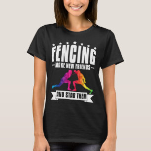 Camiseta Entusiasta de esgrima loca divertida esgrima