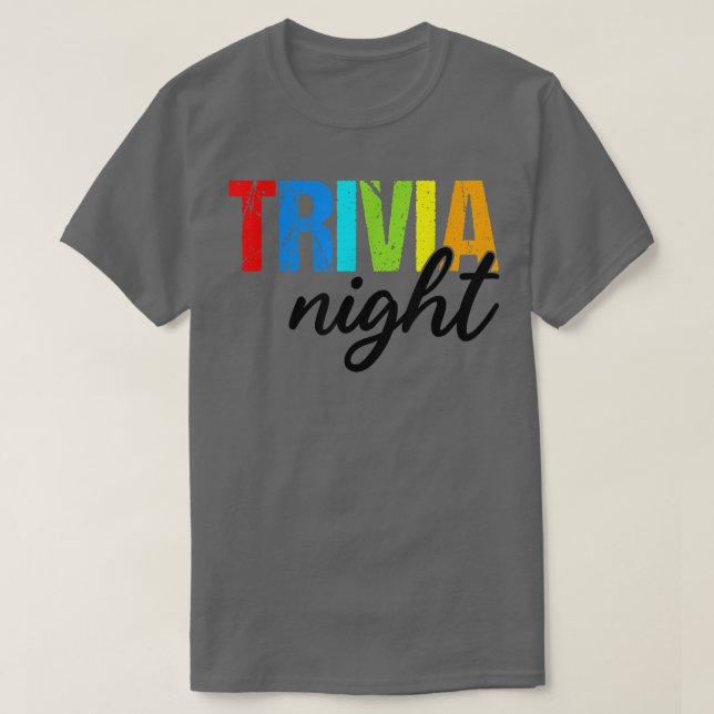 Camiseta Entusiasta de juego de prueba Trivia NightFunny (Diseño del anverso)