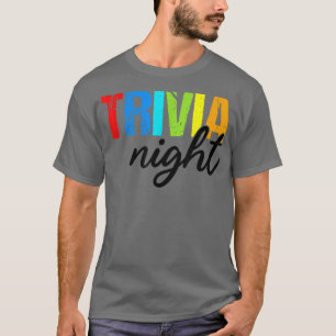 Camiseta Entusiasta de juego de prueba Trivia NightFunny