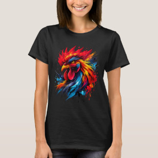Camiseta Entusiasta de la pelea de gallos gallo vintage pin