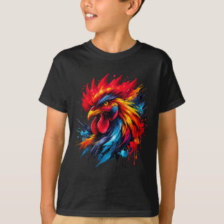 Camiseta entusiasta de la pelea de gallos gallo vintage pin