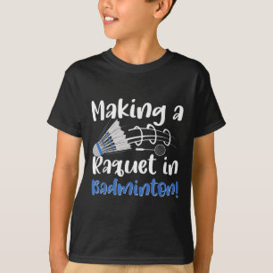 Camiseta entusiasta de la raqueta de deportes de voleibol d