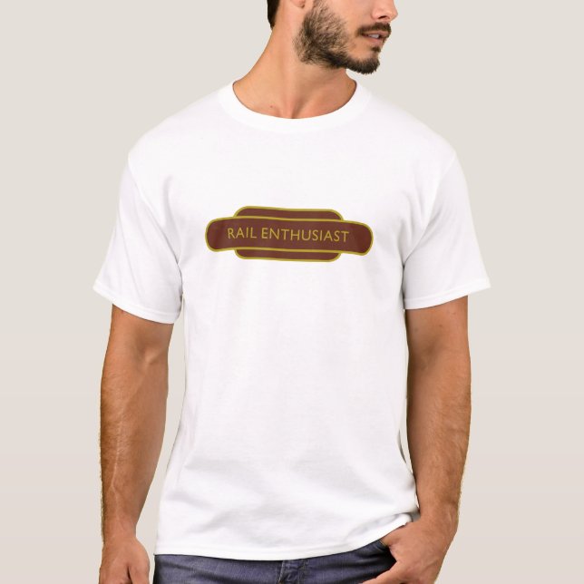 Camiseta Entusiasta de los trenes del Tótem del Ferrocarril (Anverso)