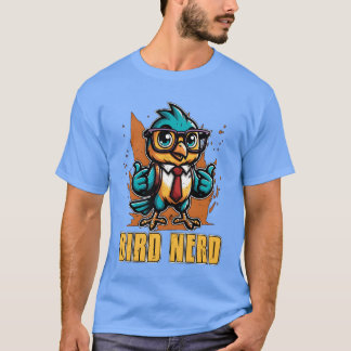 Camiseta Entusiasta de pájaro Bird Nerd Ornitología de obse