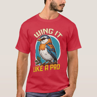 Camiseta Entusiasta De Pájaros Lo Como Un Ornitólogo Pro
