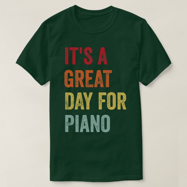 Camiseta Entusiasta de piano (Diseño del anverso)
