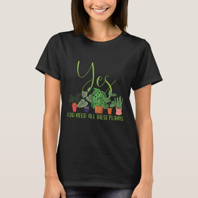 Camiseta Entusiasta de plantas| Regalos por naturaleza de H (Anverso)