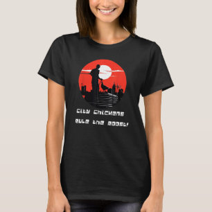Camiseta Entusiasta de pollo urbano Diseño Funky Feeds 1