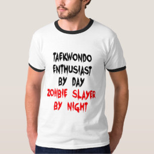 Camiseta Entusiasta de Taekwondo de Zombie Slayer