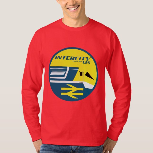 Camiseta Entusiasta de tren clásico de la interciudad ferro (Anverso)