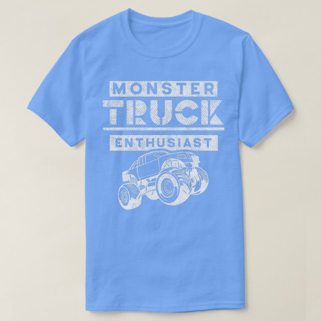 Camiseta Entusiasta de un camión de monstruos 7 (Diseño del anverso)