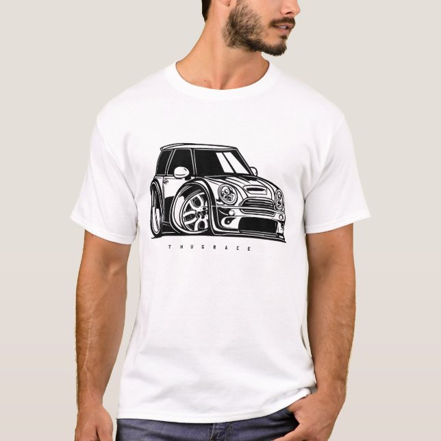 Camiseta Entusiasta del coche de arte de la Toon del club i (Anverso)