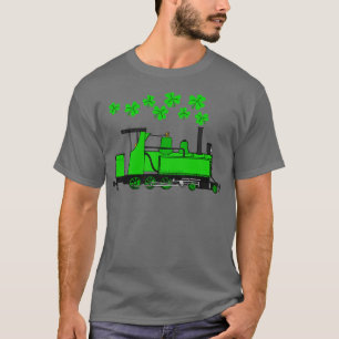 Camiseta Entusiasta del tren de vapor St Patricks Day