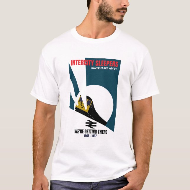 Camiseta Entusiasta del tren ferroviario británico (Anverso)