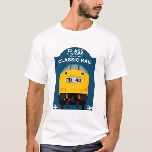 Camiseta Entusiasta del tren ferroviario británico (Anverso)