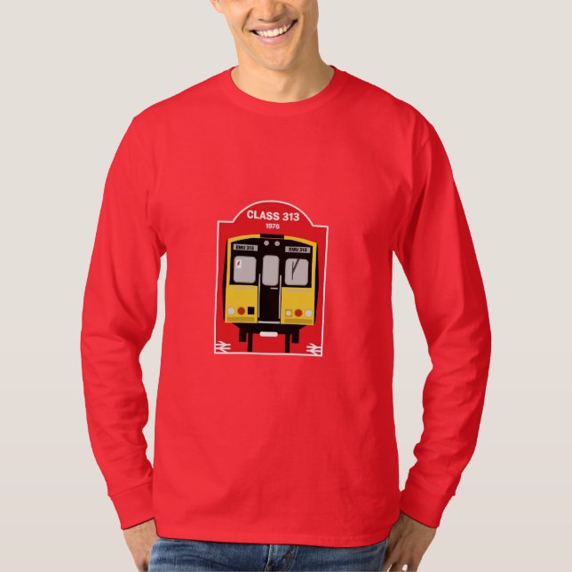 Camiseta Entusiasta del tren ferroviario británico (Anverso)