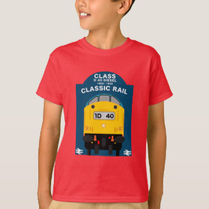 Camiseta Entusiasta del tren ferroviario británico