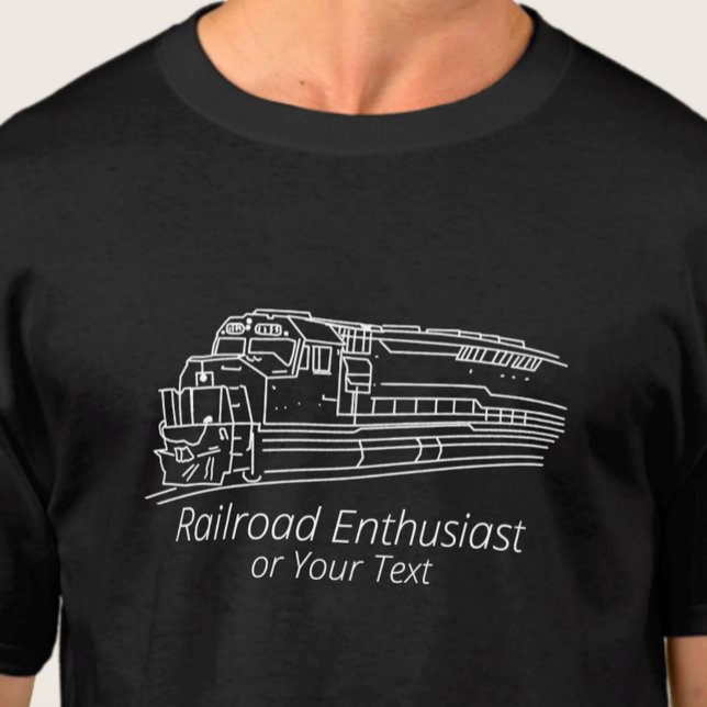 Camiseta Entusiasta del ventilador del ferrocarril Locomoto (Subido por el creador)