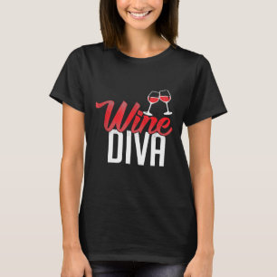 Camiseta Entusiasta del vino de Diva