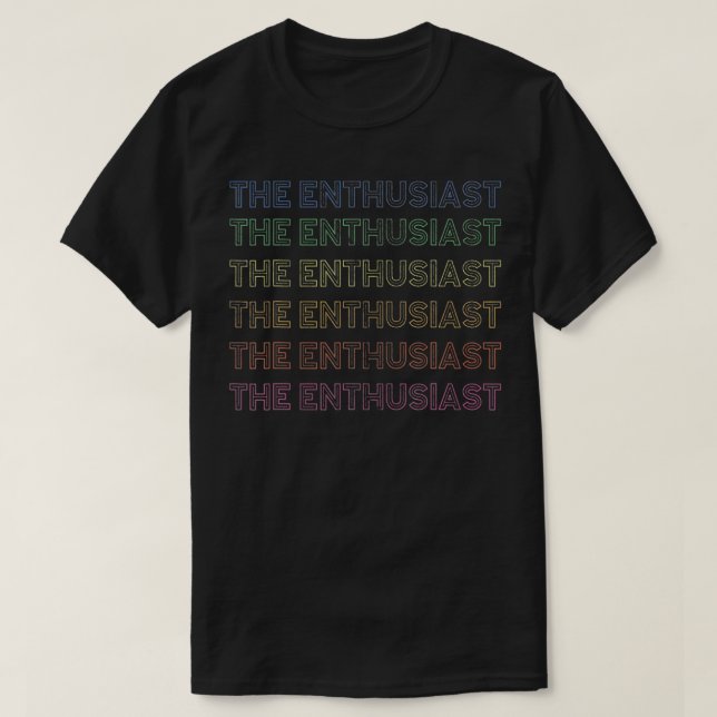 Camiseta Entusiasta Enneagram 7 Epicura Repetida Arcoiris D (Diseño del anverso)