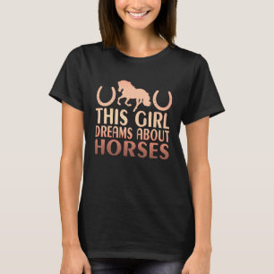 Camiseta Entusiasta Equino Esta Chica Sueña Con Caballos