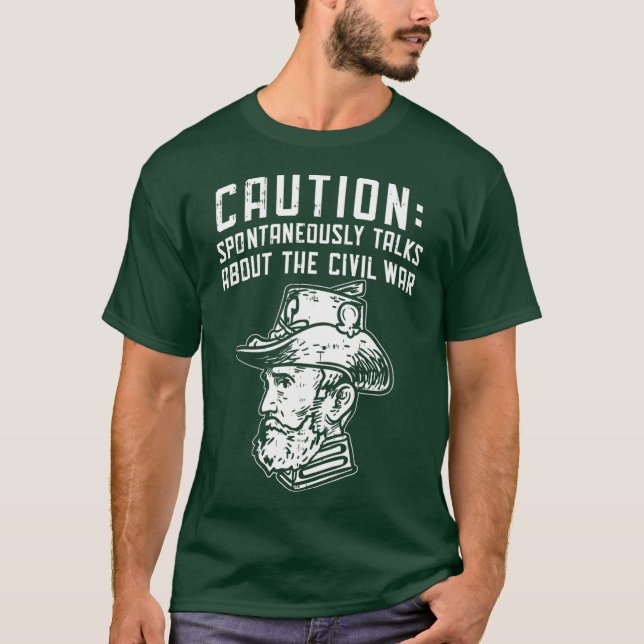 Camiseta Entusiastas de la guerra civil en la historia de E (Anverso)