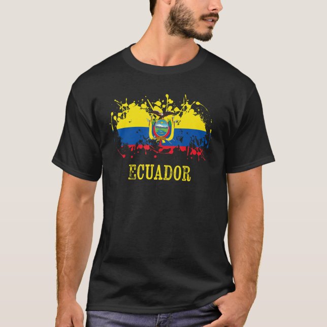 Camiseta Entusiastas ecuatorianos por Ecuador y Ecuador (Anverso)