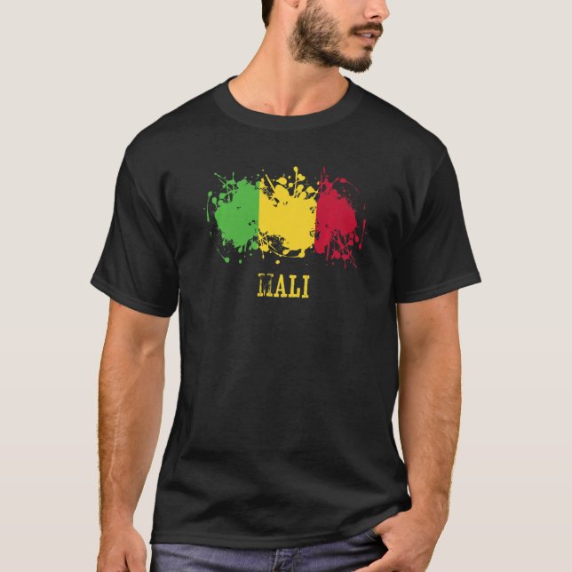 Camiseta Entusiastas malienses para Mali y Mali (Anverso)
