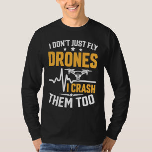 Camiseta Entusiastas Pilotos de Drones Alas No solo Vuelo M