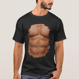 Camiseta Envase De Seis Músculos Envase Bodybuilder 6 Abs G