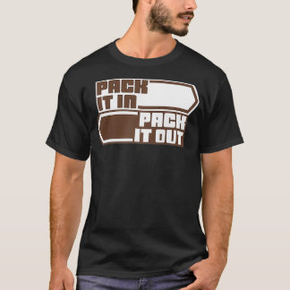 Camiseta ENVASE, ENVASE HACIA FUERA - No deje rastro de la 