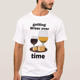 Camiseta Envejecido a la perfección, haciéndose más sabio c