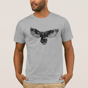 Camiseta Envergadura de la ropa del grafito