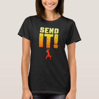 Camiseta Envíalo Chica escaladora en roca Bouldering  2