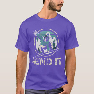 Camiseta Envíalo Deportes de Invierno Esquiador Deporte reg