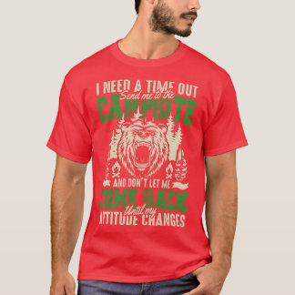 Camiseta Envíame al regalo de aventura del camping