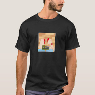 Camiseta Envíame sushi vaporwave estéreo en la calle japone