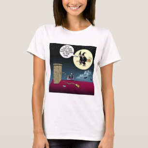 Camiseta Enviando Mensajes De Texto Y Montando Un Broom