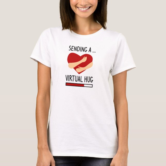 Camiseta Enviando un abrazo virtual (Anverso)