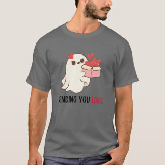 Camiseta Enviándote amor citas de amor lindas chica