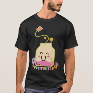 Camiseta Enviándote Positivitea Cute Playful Tea Cup Té D