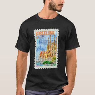 Camiseta Enviar a España Barcelona Cataluña Sello Español