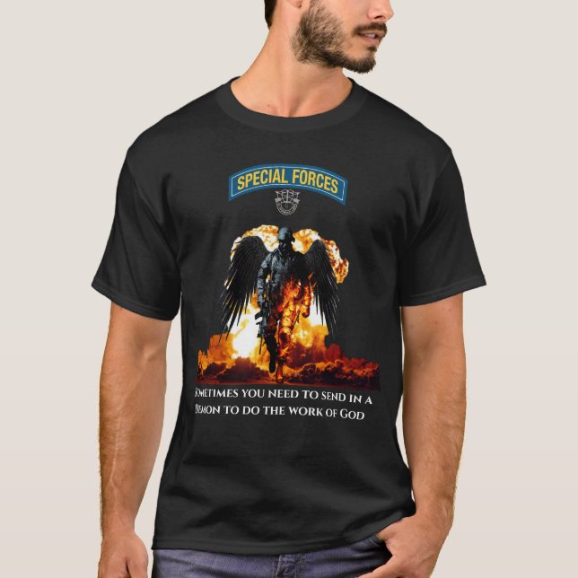 Camiseta enviar al demonio (Anverso)