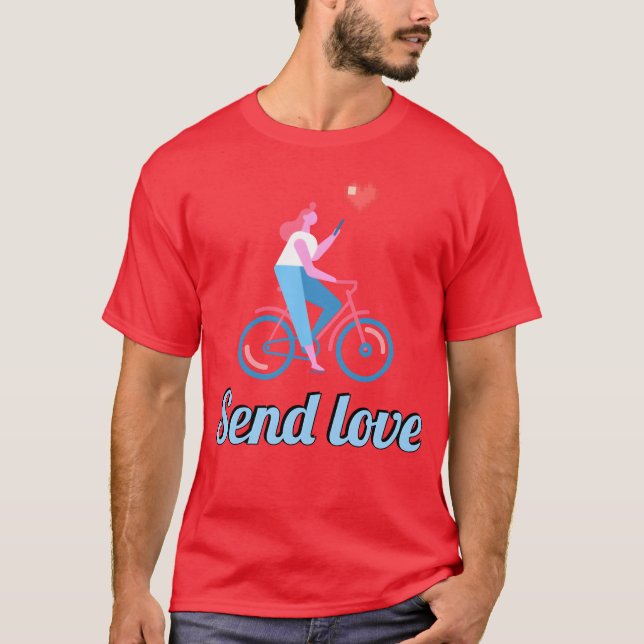 Camiseta Enviar amor chica (Anverso)