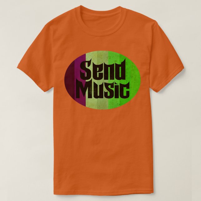 Camiseta Enviar amor musical (Diseño del anverso)