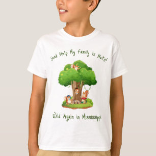 Camiseta Enviar ayuda a mi familia es de nueces