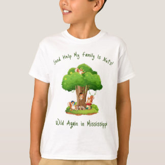 Camiseta Enviar ayuda a mi familia es de nueces